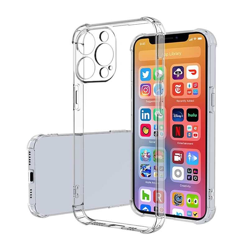 เคสใสกันกล้อง สำหรับ   iPhone 16e / 16 pro max/16 pro/16 plus/16 /15 Pro max/pro/plus/14/13 ขอบกันกร
