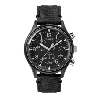 Timex TW2R68700 MK1 SST Chronograph นาฬิกาข้อมือผู้ชาย สายผ้า สีดำ หน้าปัด 42 มม.