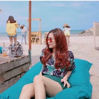 (พร้อมส่ง)เสื้อฮาวายคอปกทรงโอเวอร์ไซส์ทรงสวย