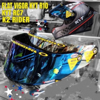 หมวกกันน็อคกระจก แบบแบน KYT R10 KYT RC SEVEN KYT K2 RIDER KYT V2R KYT VERON MDS VIKTORY