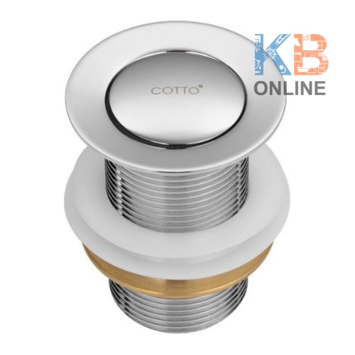 CT6702N สะดืออ่างล้างหน้าแบบกด (ไม่มีรูน้ำล้น) CT6702N Plug Waste (without Overflow Gate) COTTO