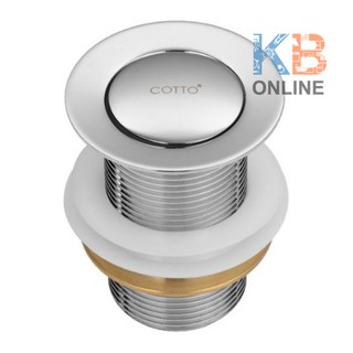 CT6702N สะดืออ่างล้างหน้าแบบกด (ไม่มีรูน้ำล้น) CT6702N Plug Waste (without Overflow Gate) COTTO