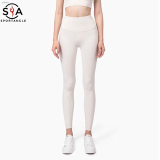 【Sportsangel】Sports Pants lulu seamless anti-flanging skin-friendly yoga womens high waist running peach fitness