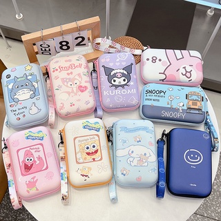 Linabell Cinnamoroll กระเป๋าจัดเก็บสายเคเบิลดิจิทัล แบบพกพา มีซิป พร้อมสายคล้องมือ