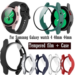 ฟิล์มกันรอยหน้าจอ Pc สําหรับ Samsung Galaxy Watch 4 40มม. 44มม. + ฟิล์มใส