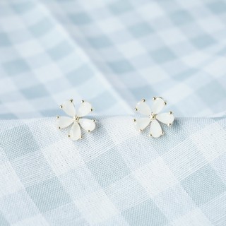 【Pretty Refined】พร้อมส่ง Fresh Flower S925 earring ต่างหูน่ารัก