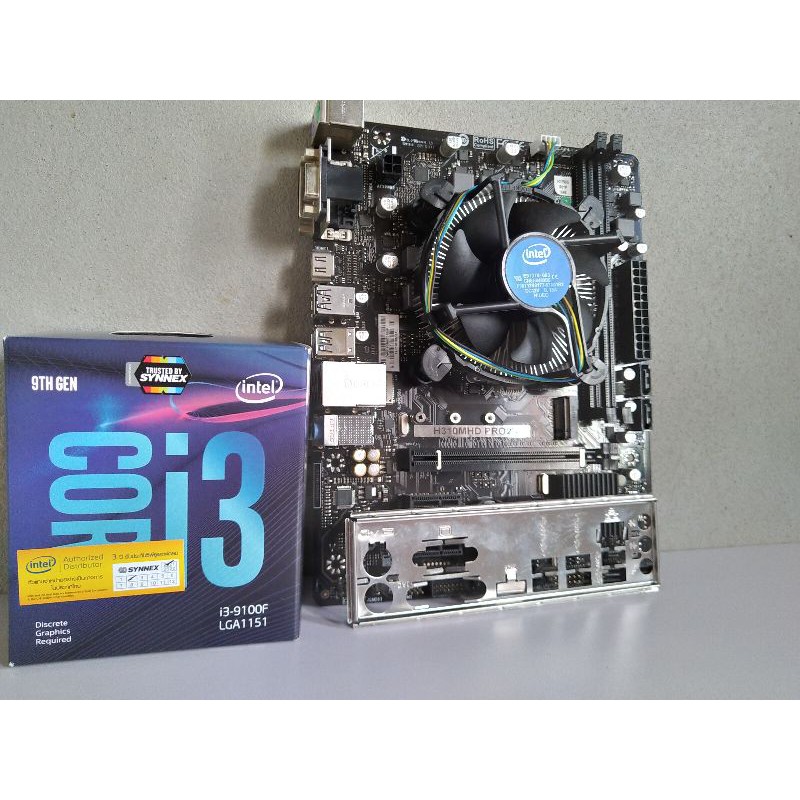 ชุดเซต CPU พร้อม เมนบอร์ด I3 9100F+H310MHD-PRO2มือสอง
