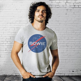 เสื้อคู่รัก เสื้อยืด พิมพ์ลาย David Bowie NASA ตลก สําหรับผู้ชาย | Ziggy Stardust อัลบั้ม Camiseta