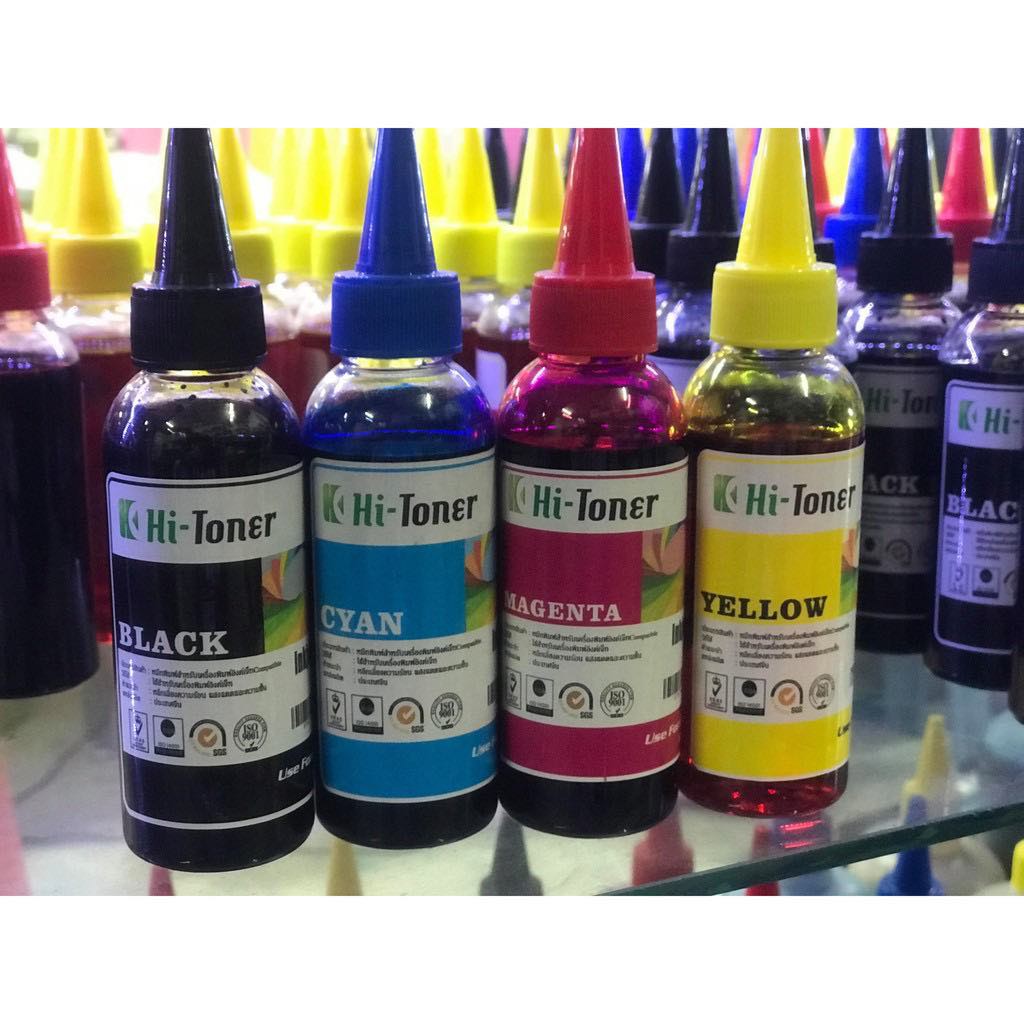 หมึกเติมแท้งค์ หมึกเติม Canon 100ml จำนวน 4ขวด ใช้ได้กับ Printer Canon ทุกรุ่น จำนวน 4 ขวด  สีอย่างล