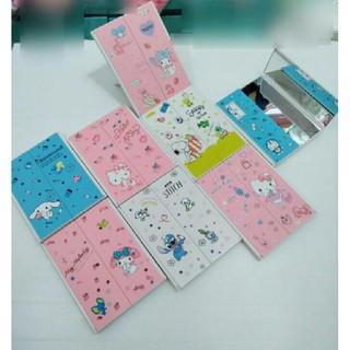 พร้อมส่งในไทย⭐กระจกตั้งโต๊ะ ทรงเหลี่ยม สามารถพับได้