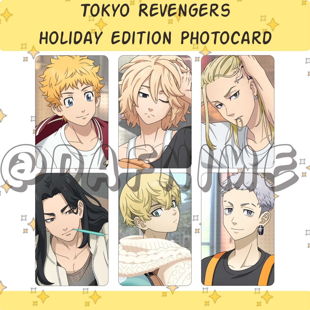 โตเกียว REVENGERS HOLIDAY EDITION อะนิเมะโฟโต้การ์ด