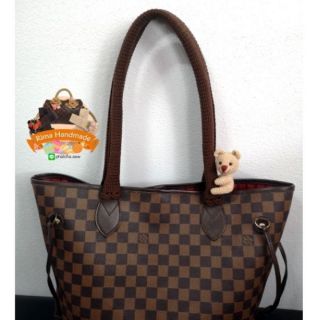 หูถักกระเป๋า LV neverfull, Coach shopping หมีเกาะ