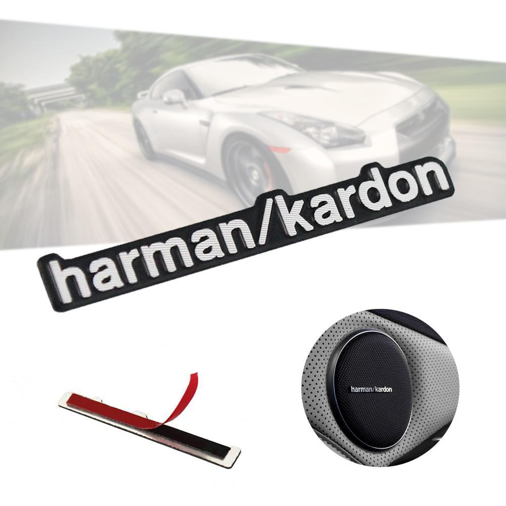 สติ๊กเกอร์อลูมิเนียม Harman Kardon Badge 1 ชิ้นสติกเกอร์สำหรับรถยนต์ BMW VW Benz