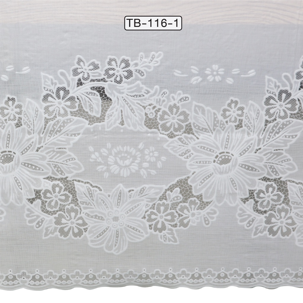[[ราคาพิเศษ]] ผ้าปูโต๊ะอาหาร ลายลูกไม้ วัสดุ PVC ขนาด 130X175 ซม.  รุ่น OL/TB-116 ราคา ถูกที่สุด ดีลบีเคเค แกลเลอรีภาพที่ 3