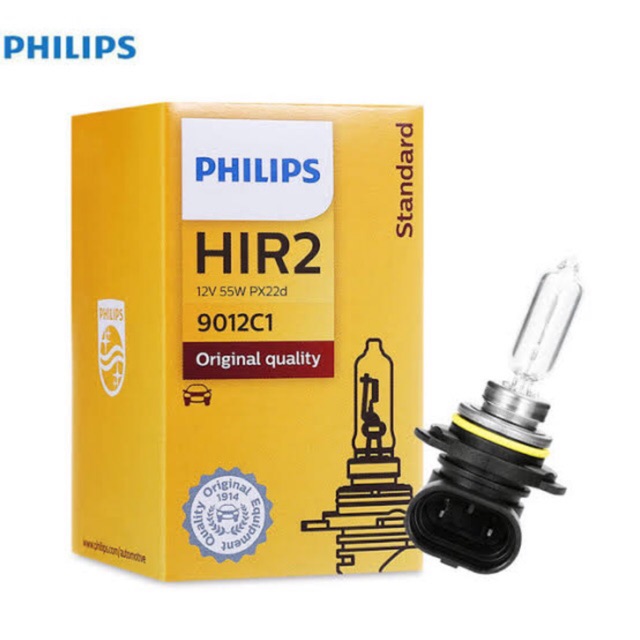 หลอดไฟหน้ารถยนต์ PHILIPS HIR2 55w 12v (1 หลอด)