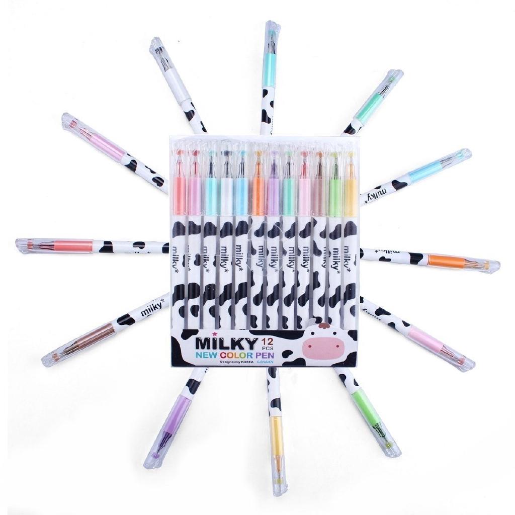 ปากกาหมึกเจล 12 สี ปากกาหมึกเจล 12 สี