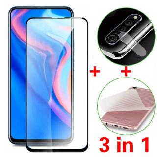 3 in 1 ฟิล์มกระจกกันรอย+เลนส์กล้องสําหรับ oppo Realme C3/C3pro/Realme3/Realme5/Realme6pro/Find x2