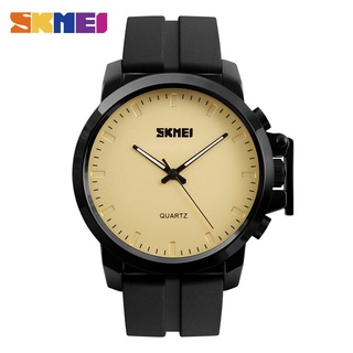 SKMEI Quartz Watches Men IP Black Plating Large Dial 30M Waterproof Fashion Casual Gentleman Wristwatches Relogio