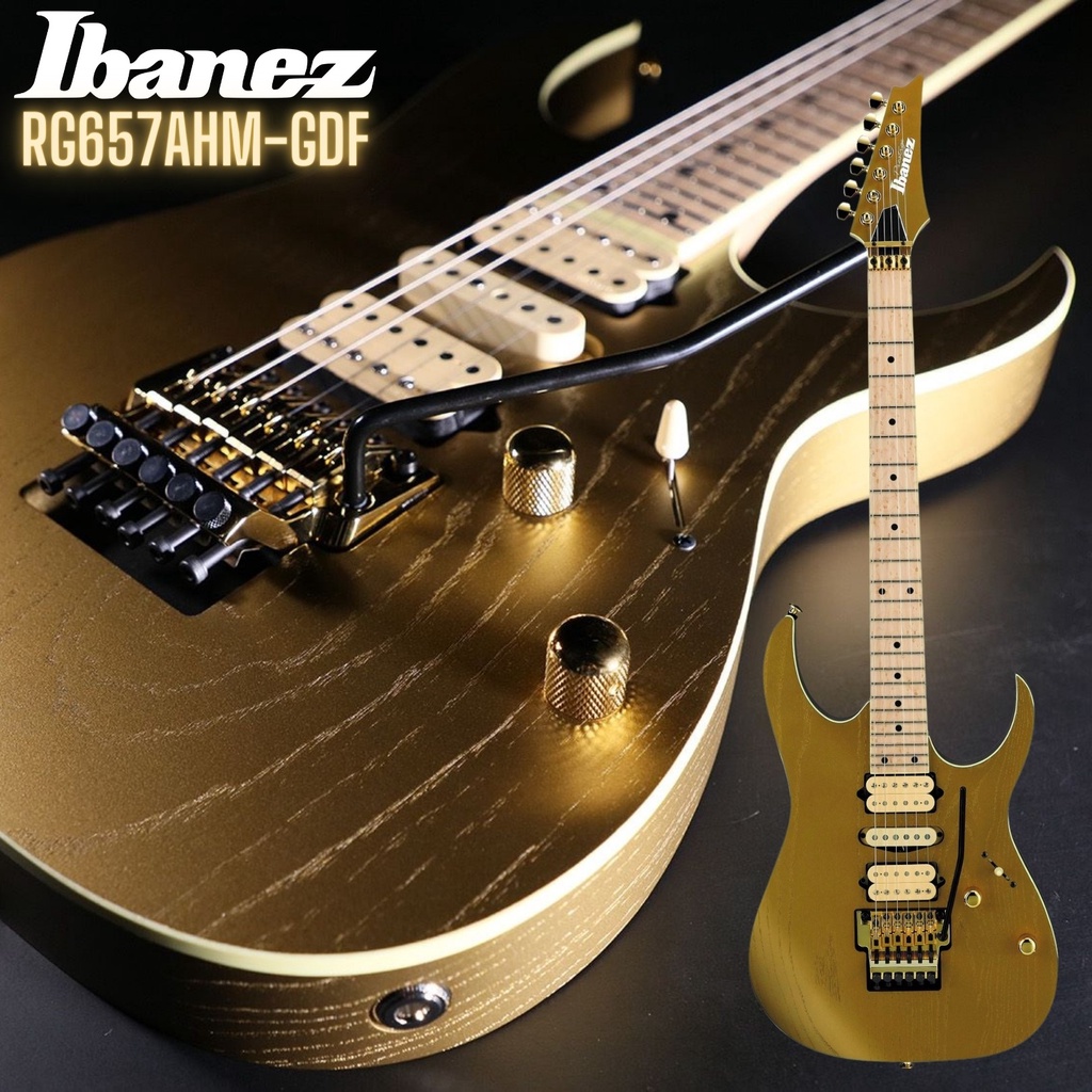 กีตาร์ไฟฟ้า Ibanez RG657AHM-GDF Prestige Limited Edition GOLD (Made in Japan)