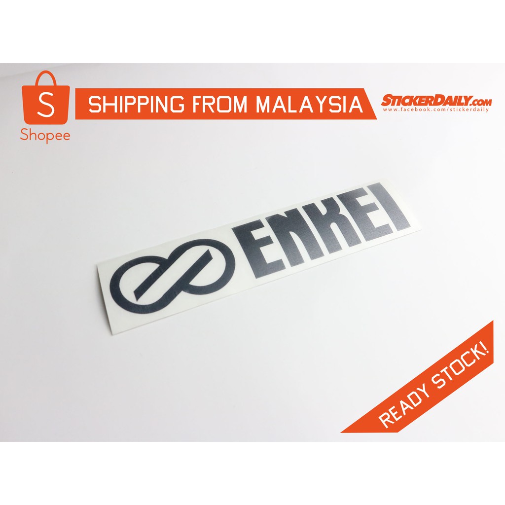 สติ๊กเกอร์ Enkei Cut-Out ไวนิล