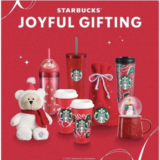 Starbucks Christmas 2021 collection สตาร์บัคส์ คริสมาสต์คอลเลคชั่น 2021 ของแท้ 100%