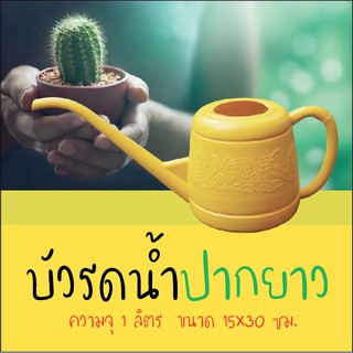 บัวรดน้ำปากยาว บัวแคคตัส ปากเล็ก ความจุ 1 ลิตร ขนาด 15x30 ซม.