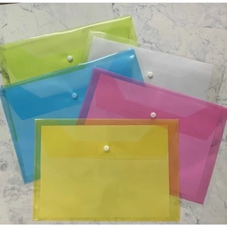 ชิ้น/แฟ้มกระดุมขนาด F4 มี4สี แฟ้มใส่เอกสารช่องเดียว สีสันสดใส บรรจุ1ชิ้น