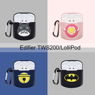 Edifier Tws200 Cartoon น่ารัก Totoro ป้องกันการกระแทกซิลิโคนสำหรับ Edifier Lollipods หูฟังครอบ