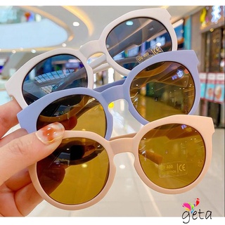 LJW-Children´s Sunglasses, Outdoor Solid Color Oval Shape Frame Kid Boy Girl Sunglasses for Travel Vacation