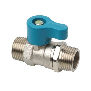 มินิบอลวาล์ว มินิบอลวาล์ว MALE/MALE SANWA 1/2 นิ้ว วาล์วน้ำ งานระบบประปา SANWA 1/2" BRASS MALE/MALE MINI BALL VALVE