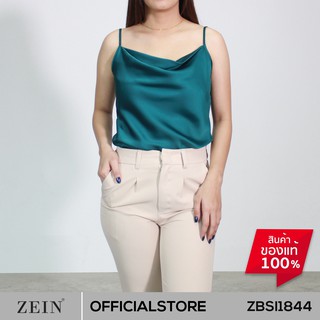 ZEIN เสื้อเบลาส์ เสื้อกล้ามผู้หญิง สายเดี่ยว สีพื้น ZBSU1844