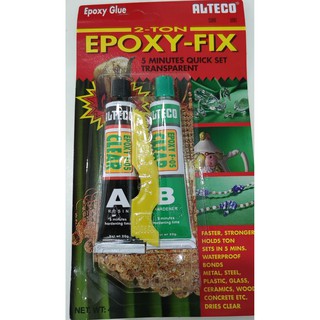 กาวอีพ็อกซี่ EPOXY FIX  2 ตัน สีใส ALTECO กาวติดพลาสติก ตราช้าง