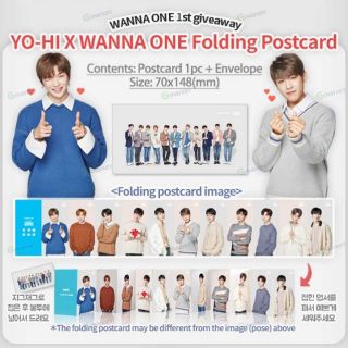 YOHI X WANNAONE โปสการ์ด