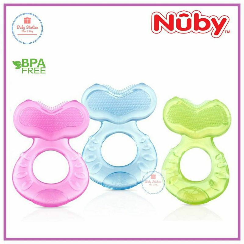ยางกัดซิลิโคน Nuby พร้อมกล่อง ปราศจากสาร BPA (1 ชิ้น)