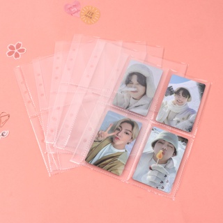 【A5 Sleeves】10Pcs Standard A5 Sleeves Transparent Photo Album Binder Refill Inner Sleeves KPOP Lomo Cards Photocard PC Storage Loose-leaf
