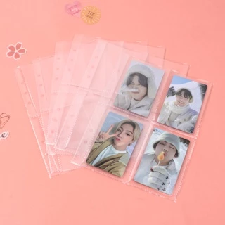 ปลอกอัลบั้มรูปโปร่งใส ก5 | รีฟิล 10/20 ชิ้นสําหรับจัดเก็บโฟโต้การ์ดไอดอล, PP Loose Leaf & Festive Gift