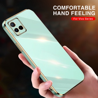 Plating Texture Case for Vivo Y21 Y21s V2111 Y21t V2135 Y21a cover cases for vivo Y33 4G V2109 Shockproof Phone Case