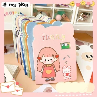 ⭐สมุดโน๊ตแบบพกพา⭐รูปทรง หูการ์ตูน ลายการ์ตูนน่ารัก📌สุ่มลาย😄✅สินค้า สมุดพกพา สมุดจดบันทึกโน๊ต