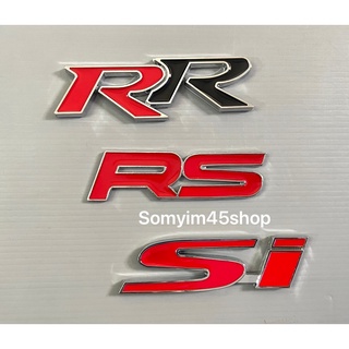 LOGO โลโก้ #RR #RS #Si ติดรถยนต์ #สติ๊กเกอร์ติดรถยนต์ #เพลทแต่งรถ#Logo Sticker