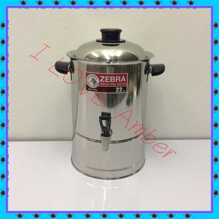 ชื่อ  : ZEBRA  PITCHER  HOT  AND  COLD WATER ZEBRA STAINLESS COOLER 22 CM. STAINLESS COOLER WATER HOT WATER COLD WATER W