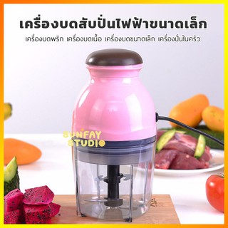 เครื่องบดอาหารไฟฟ้า เครื่องบดสับอาหาร ปั่นอาหาร ไซต์มินิ พกพาง่าย