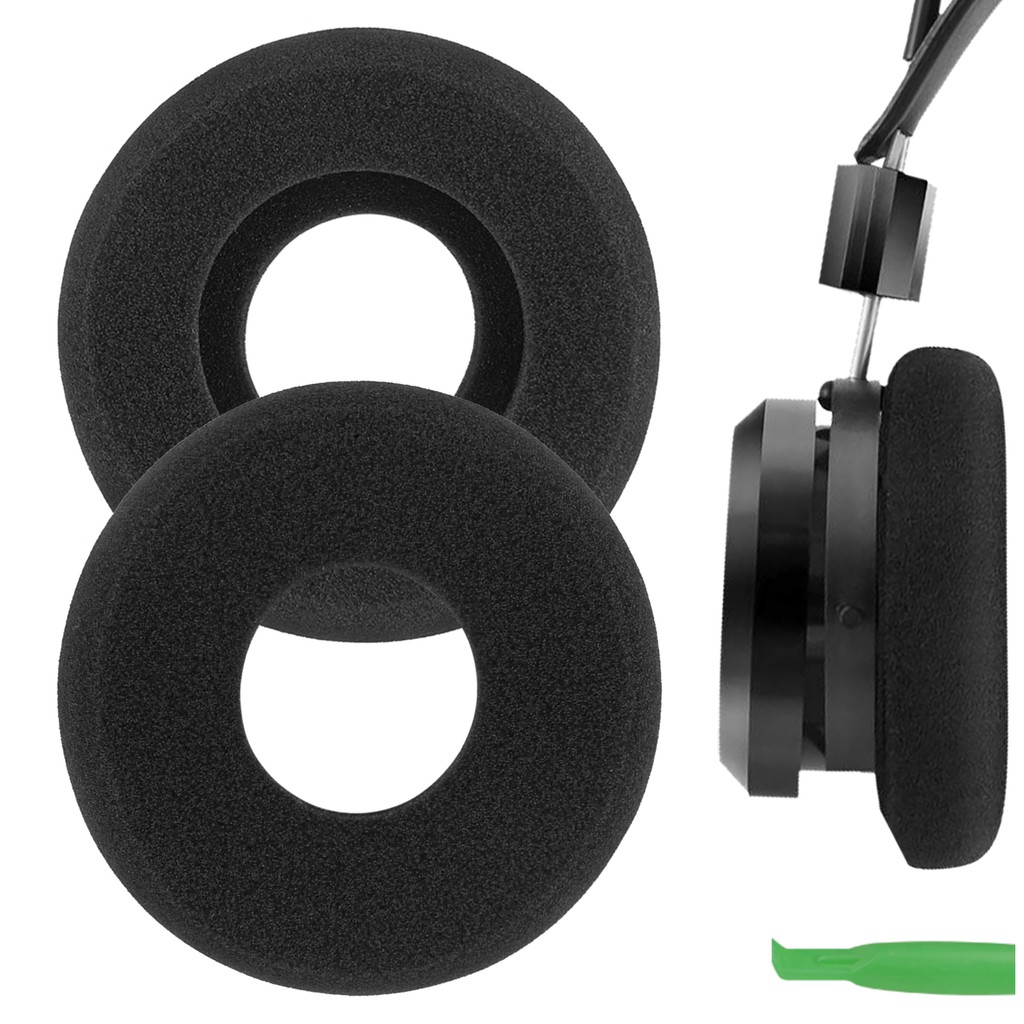 Geekria เปลี่ยนแผ่นรองหูฟังสําหรับ GRADO SR60, SR80, SR125, SR225, M1, M2 หูฟังแผ่นรองหูฟัง (สีดํา)