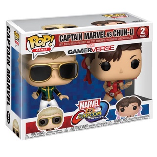 Exclusive Funko POP! "Marvel vs Capcom: Infinite" Captain Marvel vs Chun Li Limited Color