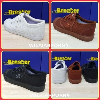 Breaker 4x4 รองเท้าผ้าใบนักเรียน เบรคเกอร์ เบอร์ 31-47 พร้อมบิลเบิกโรงเรียน