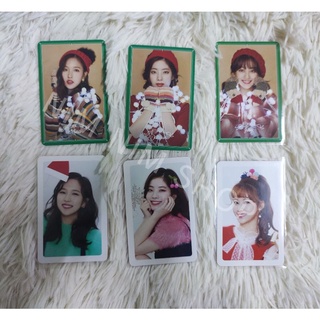 การ์ดอัลบัม Merry&amp;Happy มินะ ดาฮยอน ซานะ จีฮโย TWICE