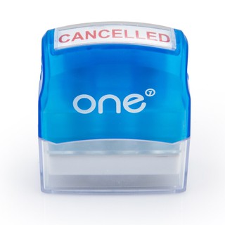 ตรายางหมึกในตัว CANCELLED ONE/Self-inking rubber stamp CANCELLED ONE