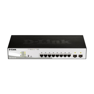 D-LINK DGS-1210-10P 8-port UTP 802.3af PoE &amp; 802.3at PoE+ 10/100/1000Mbps, 2-port Gigabit SFP Smart Switch (Warranty LT)