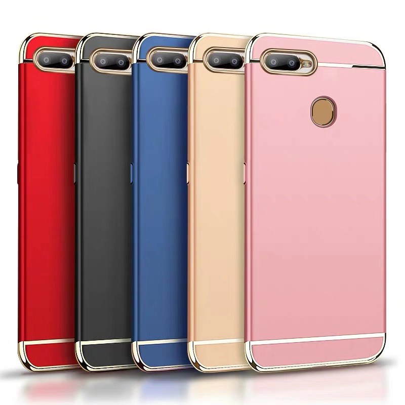 Case พร้อมส่ง OPPO A5S / A7 / A12 เคสออฟโป้ ประกบหัวท้าย เคสประกบ3ชิ้น เคสกันกระแทก สวยและบางมาก ส่งจากไทย