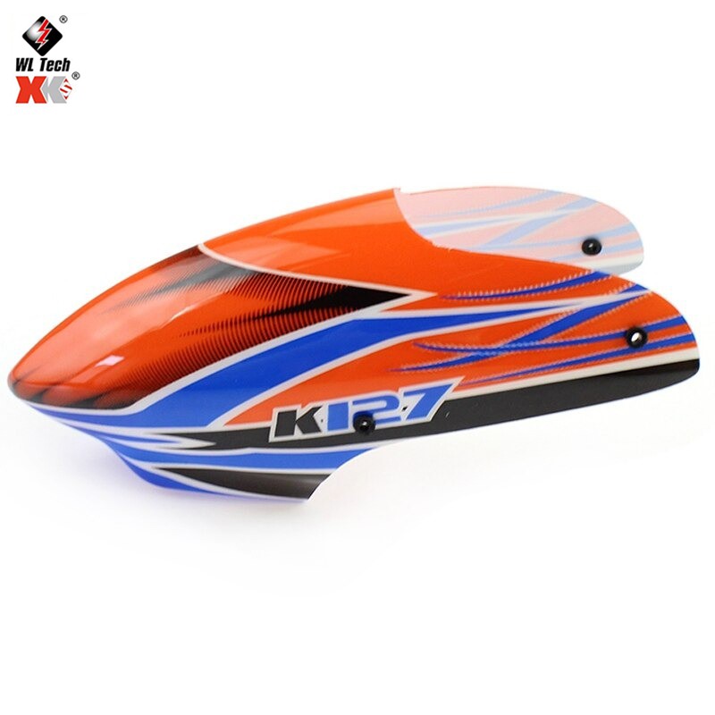 K127 WLToys XK K127 อะไหล่เฮลิคอปเตอร์บังคับวิทยุ 4CH K127 คานูปปี้ หน้ากาก หัว Canopy พร้อมลูกยางล็