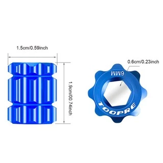 TOOPRE เครื่องมือถอดฝาปิดขาจาน กระโหลกกลวง Shimano อลูมิเนียม (1ชิ้น)
